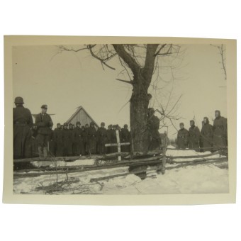 The funeral of German soldiers. Espenlaub militaria